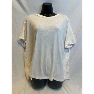 We the Free Women’s Loose fitting Cream Top Size Medium Linen | Cotton